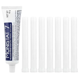 Monistat, Crema de tratamiento para 7 días, 7 aplicadores desechables + tubo de 45 g (1,59 oz)