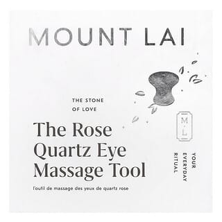 Mount Lai, Массажер для области вокруг глаз из розового кварца, 1 шт.