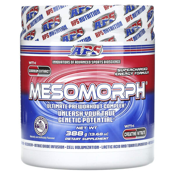APS Mesomorph Pre-Workout Powder - Pink Lemonade Flavor, 13.68 Oz (388g) | Expires 2028 5 thumbnail image