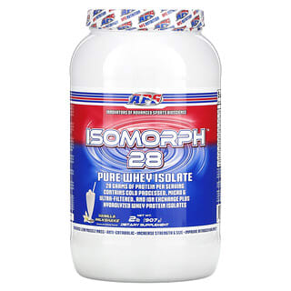 APS, Isomorph 28, чистый изолят сыворотки, ванильный молочный коктейль, 907 г (2 фунта)