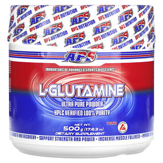 APS, L-glutamina, Polvo ultrapuro, 500 g (17,63 oz)