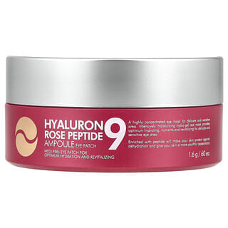 Medi-Peel, Hyaluron Rose Peptide 9, Patch pour les yeux, Ampoules, 60 patchs, 1,6 g chacun