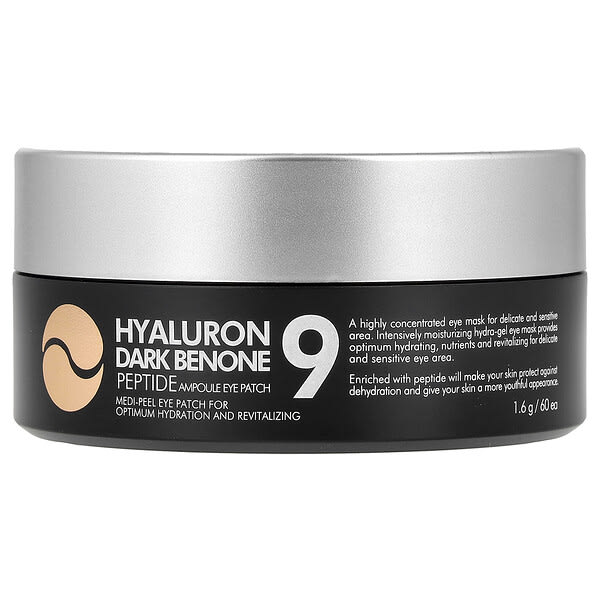 Medi-Peel, Hyaluron Dark Benone 9，肽安瓿眼罩，60 片
