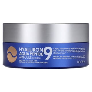 Medi-Peel, Hyaluron 9 Aqua Peptide, Ampolla de parche para el ojo, 60 parches, 1,6 g cada uno