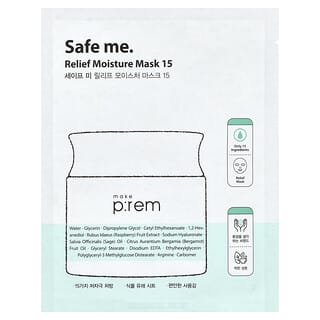 make p:rem, セーフミー、リリーフモイスチャー美容マスク15、25ml（0.84液量オンス）