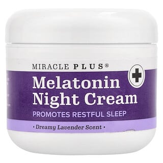 Miracle Plus, Melatonin Night Cream, Dreamy Lavender, 4 fl oz (118 ml)