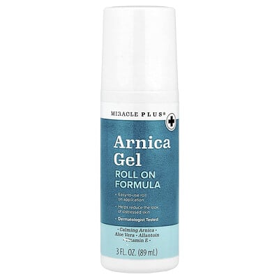Miracle Plus, Arnica Gel, Roll-on Formula, 3 fl oz (89 ml)