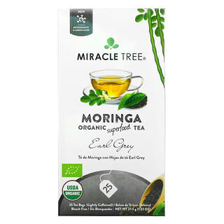 Miracle Tree, Moringa Organic Superfood Tea, Earl Grey, 25 чайных пакетиков, 37,5 г (1,32 унции)  