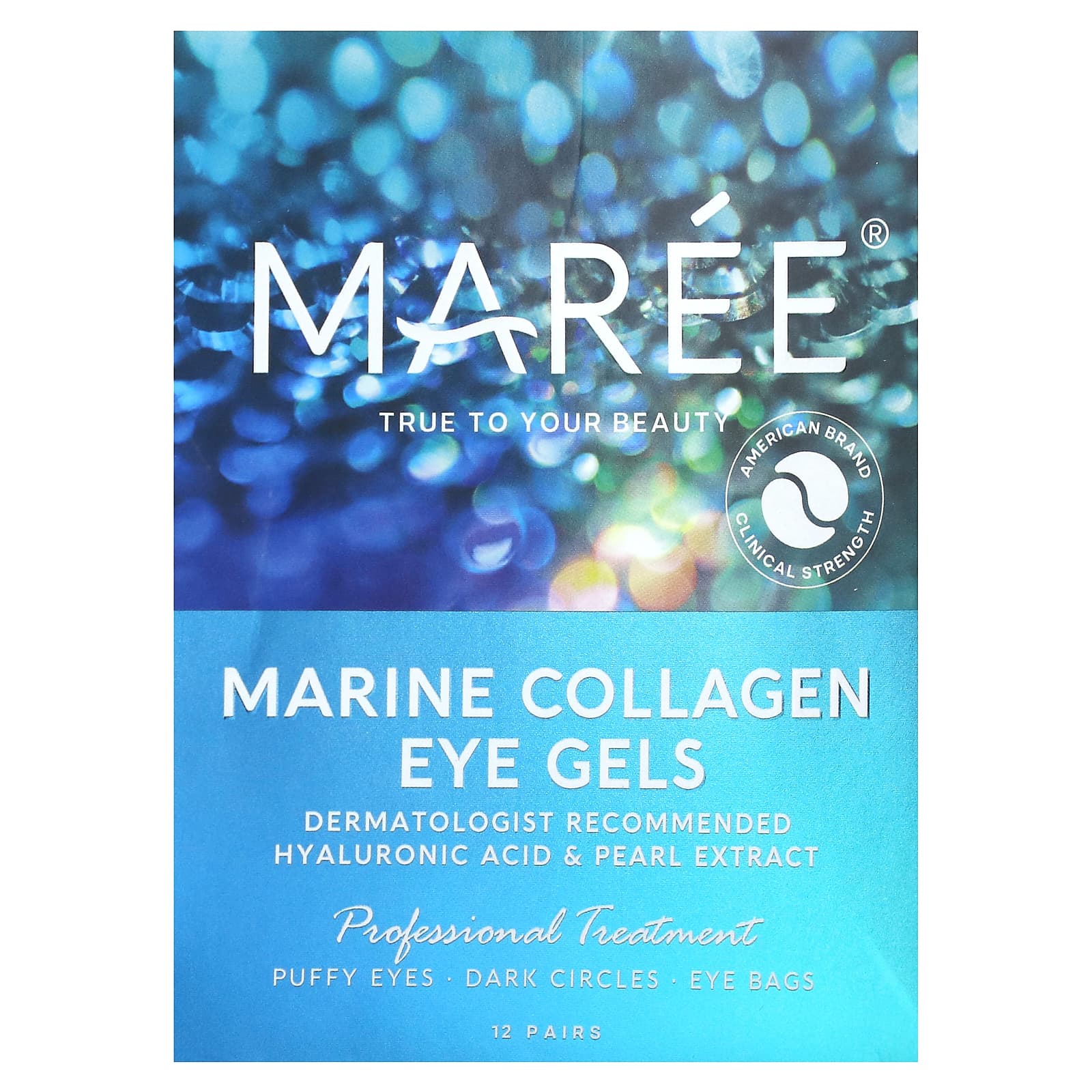 Maree, Marine Collagen Eye Gels, 12 Pairs, 1.32 oz (36 g)