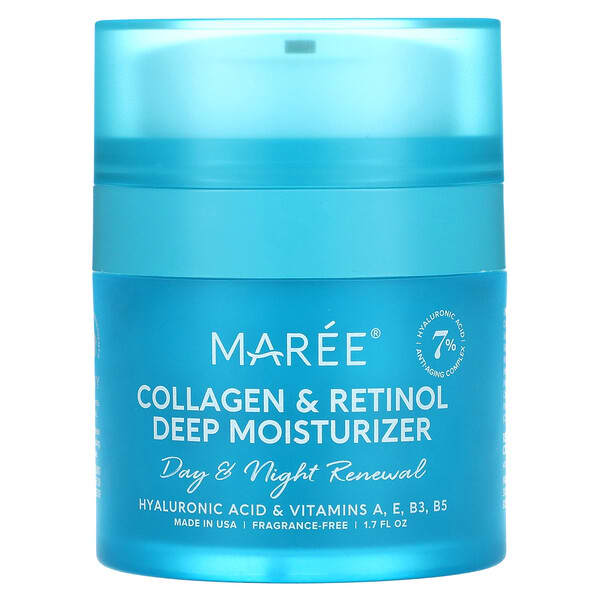 Maree, Crema con complejo de superalimentos de colágeno y retinol`` 50 ml (1,7 oz. Líq.)