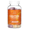 Calcium + Vitamin D3 Fruchtgummis, Orange und Beere, 60 Fruchtgummis