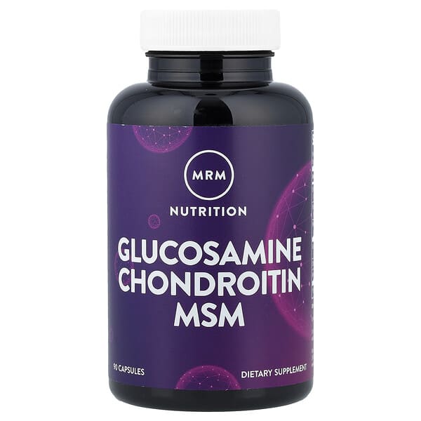 MRM Nutrition, глюкозамин с хондроитином и МСМ, 90 капсул