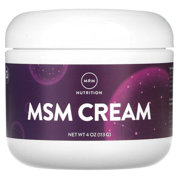 MRM Nutrition, Crema de MSM, 113 g (4 oz)