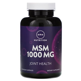 MRM, Nutrição, MSM, 1.000 mg, 120 Cápsulas Veganas