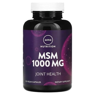 MRM Nutrition, Nutrição, MSM, 1.000 mg, 120 Cápsulas Veganas