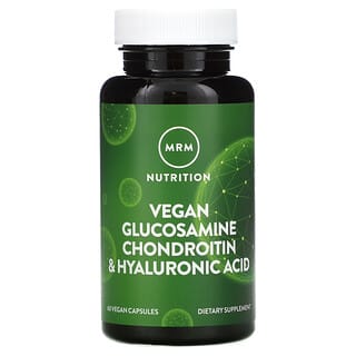 MRM Nutrition, Glucosamina, condroitina y ácido hialurónico veganos, 60 cápsulas veganas