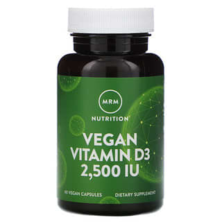 MRM, Nutrition, Vitamina D3 vegana, 2500 UI, 60 cápsulas vegetales