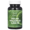 Vitamina D3 vegana, 5000 IU, 60 cápsulas veganas
