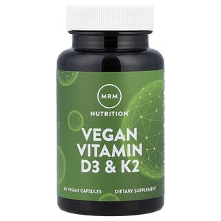 MRM Nutrition, Veganskt vitamin D3 och K2, 60 veganska kapslar