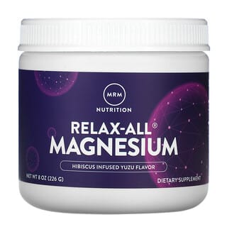 MRM, Relax-All Magnesium, магний, со вкусом гибискуса и юдзу, 226 г (8 унций)