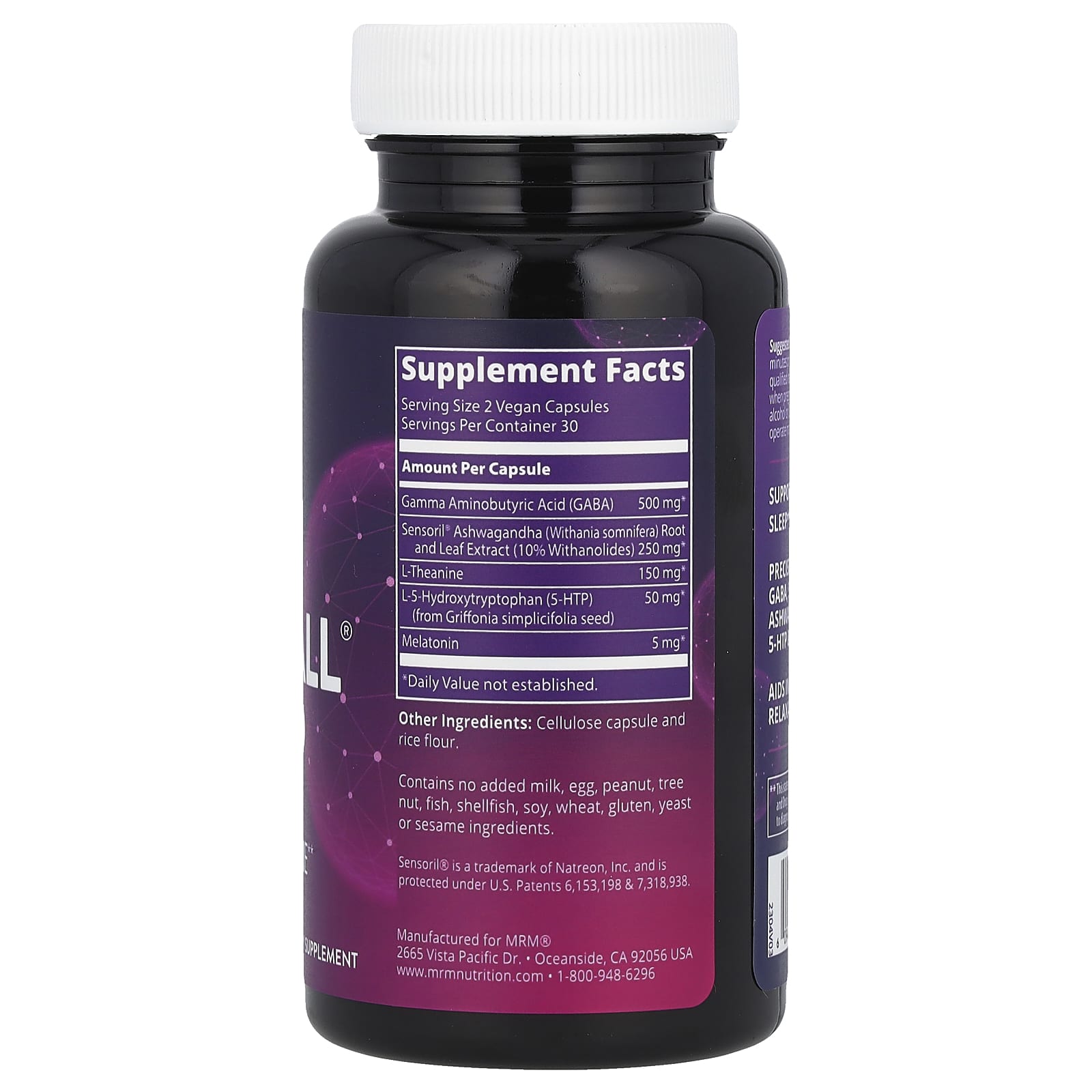 MRM Nutrition, RelaxAll Sleep®, 60 Vegan Capsules