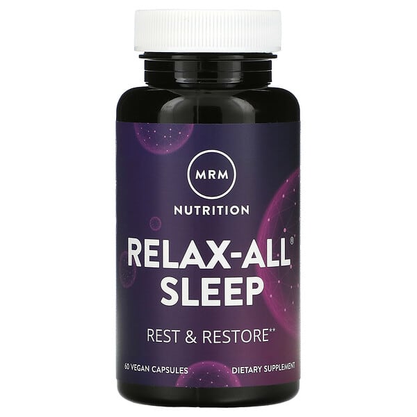 MRM Nutrition, Relax-All（リラックスオール）スリープ、ヴィーガンカプセル60粒
