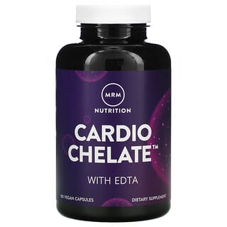 MRM Nutrition‏, Cardio Chelate עם EDTA, 180 כמוסות צמחיות