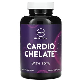 MRM Nutrition‏, Cardio Chelate עם EDTA, 180 כמוסות צמחיות