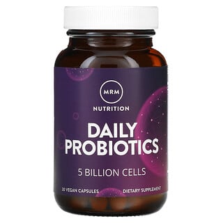 MRM Nutrition, Ernährung, tägliche Probiotika, 5 Milliarden Zellen, 30 vegane Kapseln