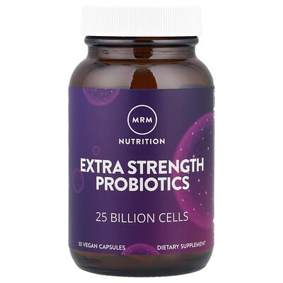 MRM Nutrition, Nutrition, Extra Strength Probiotics, 25 Billion Cells, 30 Vegan Capsules