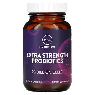 MRM Nutrition, Nutrição, Probióticos de Força Extra, 25 Bilhões de Células, 30 Cápsulas Veganas