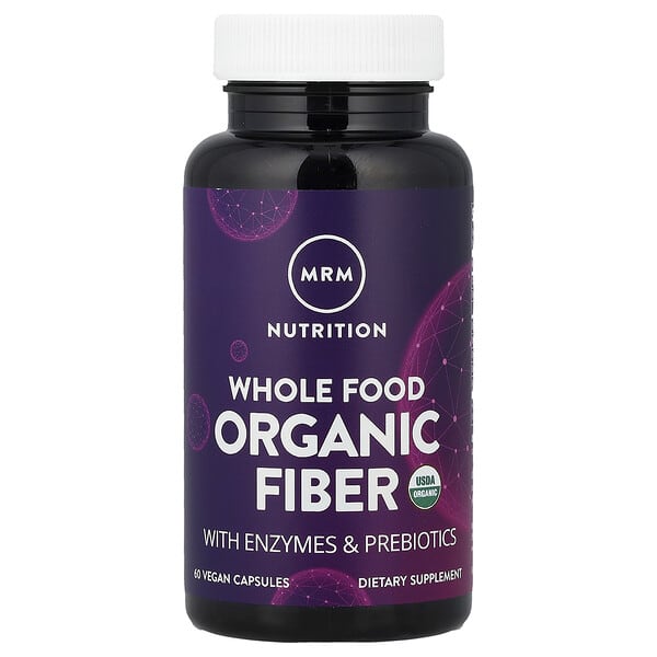 MRM Nutrition Whole Food Organic Fiber, 60 Vegan Capsules