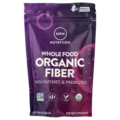 MRM Nutrition, Whole Foods, Organic Fiber with Enzymes and Prebiotics, 9.3 oz (256 g)