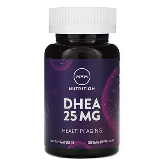 MRM, Nutrición, DHEA, 25 mg, 90 cápsulas veganas