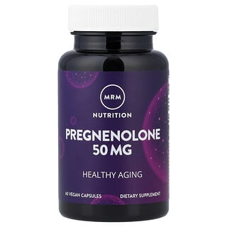 MRM Nutrition, Pregnenolon, 50 mg, 60 veganske kapsler
