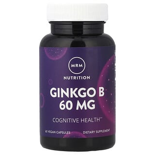 MRM Nutrition, Ginkgo B, 60 mg, 60 Vegan Capsules
