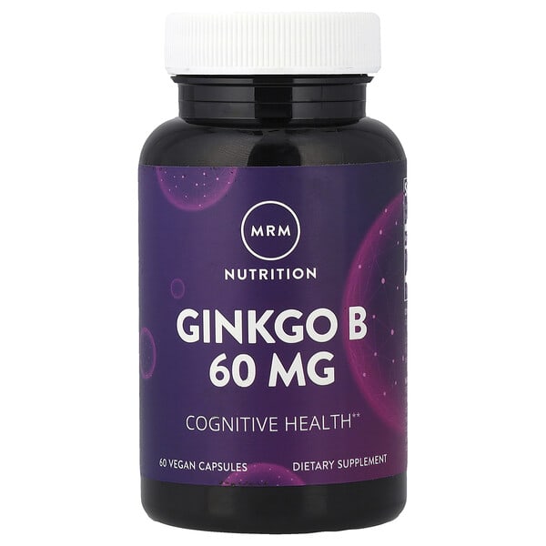 Ginkgo B, 60 mg, 60 Vegan Capsules