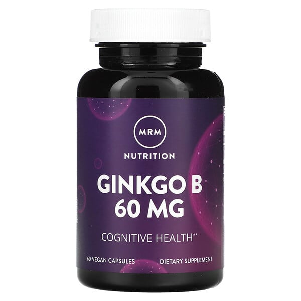 MRM Nutrition, Ginkgo B, 60 mg, 60 Vegan Capsules
