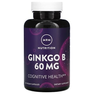 MRM, Ginkgo B, 60 mg, 120 Cápsulas Veganas