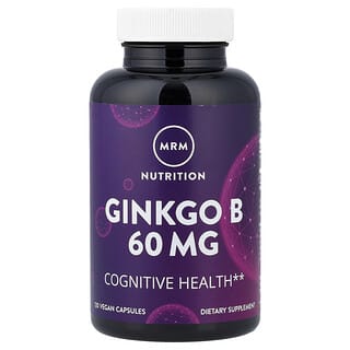 MRM Nutrition, гинкго билоба, 60 мг, 120 веганских капсул