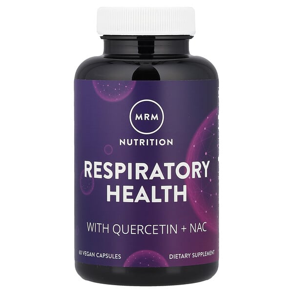 MRM Nutrition, Respiratory Health with Quercetin + NAC, 60 Vegan Capsules — product photo 1
