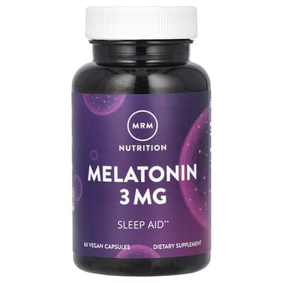 MRM Nutrition, Melatonin, 3 mg, 60 Vegan Capsules