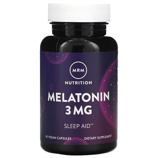 MRM, Nutrição, Melatonina, 3 mg, 60 Cápsulas Vegetais