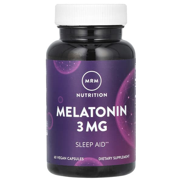Melatonin, 3 mg, 60 Vegan Capsules