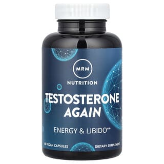 MRM Nutrition, Testosterone Again, Energía y libido, 60 cápsulas veganas