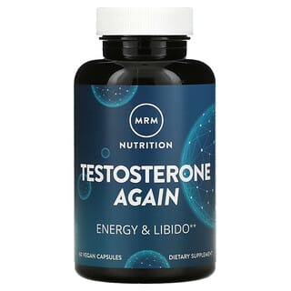 MRM Nutrition, Testosterone Again, энергия и либидо, 60 веганских капсул
