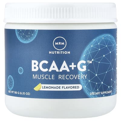 MRM Nutrition, BCAA+G™, Muscle Recovery, Lemonade, 6.35 oz (180 g)