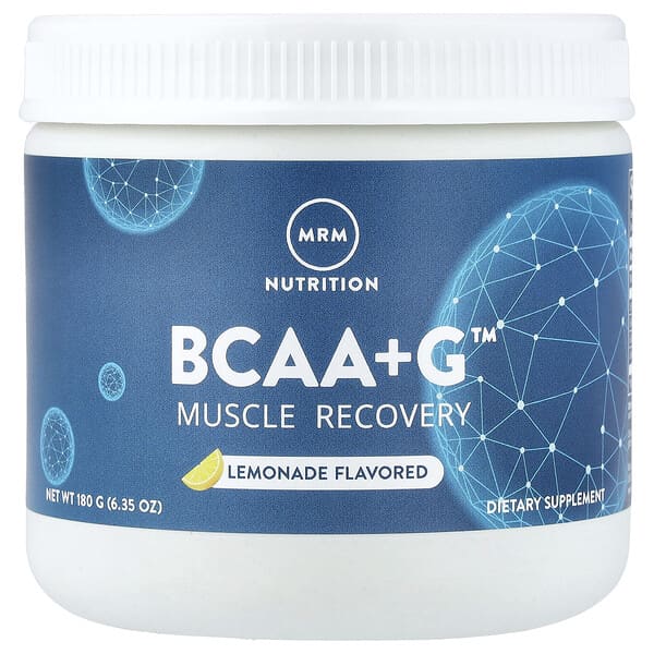 BCAA+G™, Muscle Recovery, Lemonade, 6.35 oz (180 g)