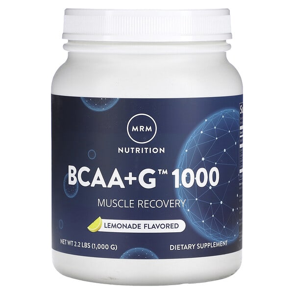 MRM Nutrition, BCAA + G 1000, Limonada, 1000 g (2,2 lb)