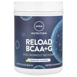 MRM Nutrition, Recarregar BCAA + G, Recuperação Pós-treino, Limonada, 840 g (29,6 oz)